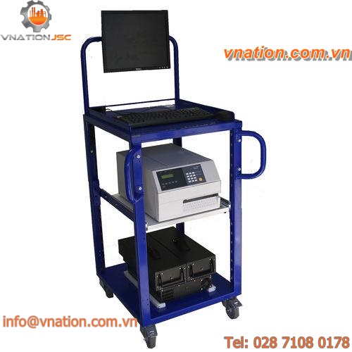 work station cart / shelf / multipurpose / with swivel casters