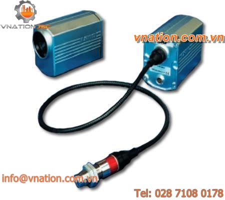 fiber optic infrared thermometer / fixed / industrial
