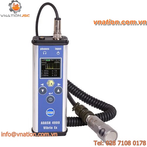 portable vibration analyzer / digital / for machine monitoring