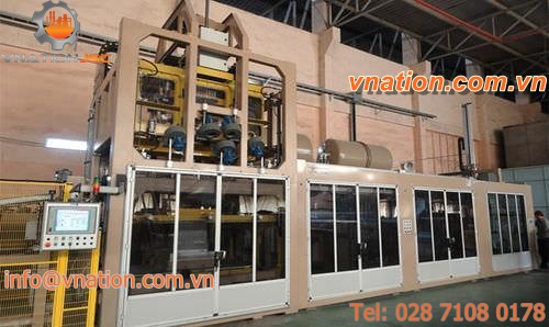automatic thermoformer / panel / for refrigerator production / in-line