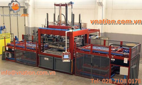 automatic thermoformer / twin-sheet / for hollow plastic parts / industrial