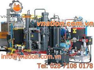 resin mixing and metering unit / piston