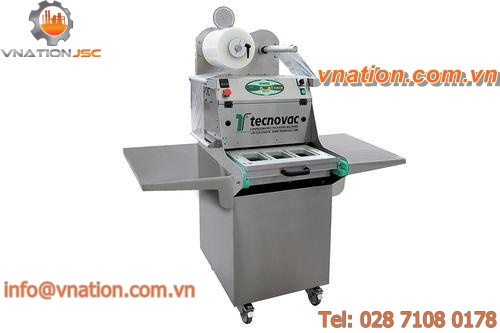 linear tray sealer / semi-automatic / with modified atmosphere packaging / for the food industry