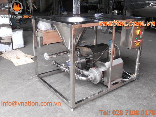 rotor-stator mixer / in-line / solid/liquid / vacuum