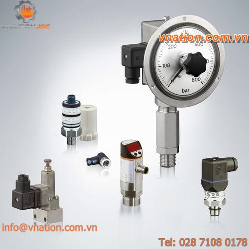 mechanical pressure switch / electronic / adjustable / compact