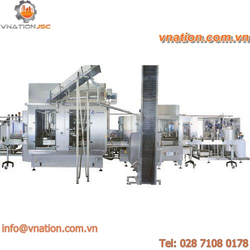 volumetric filler / multi-container / for plastic bottles / can