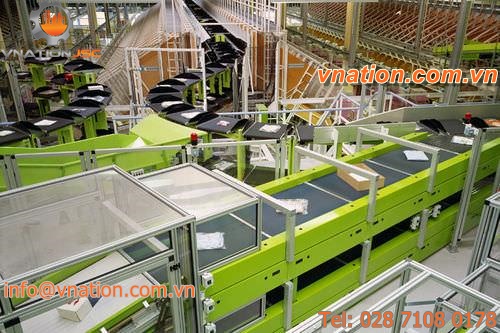 cross-belt sorter / automatic / baggage / for the food industry
