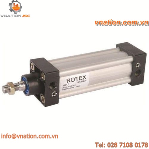 pneumatic cylinder / double-acting / single-acting / stainless steel