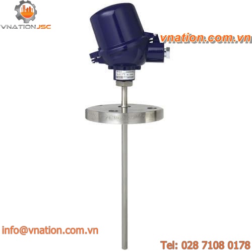 resistance temperature sensor / explosion-proof / flange / sanitary