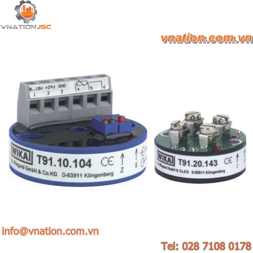 probe head-mounted temperature transmitter / Pt100 / Pt1000 / analog