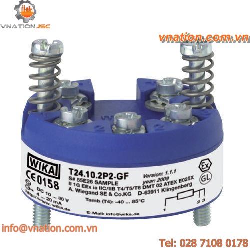 probe head-mounted temperature transmitter / analog / compact / process
