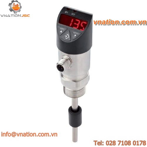electronic level switch / for liquids / threaded / with digital display