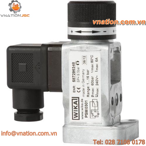 diaphragm pressure switch / for gas / for air