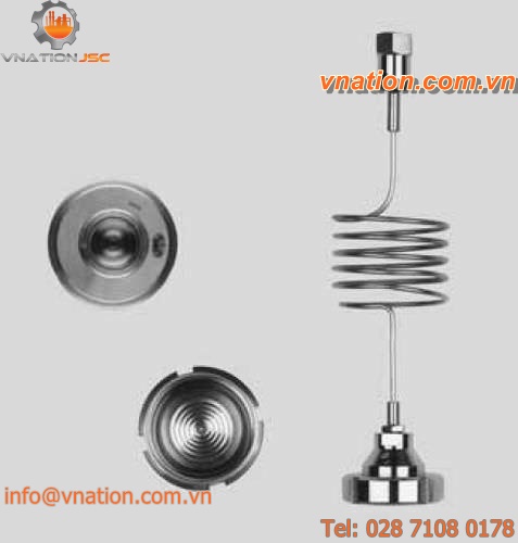 diaphragm seal with threaded connection / for pressure gauges / for the food industry