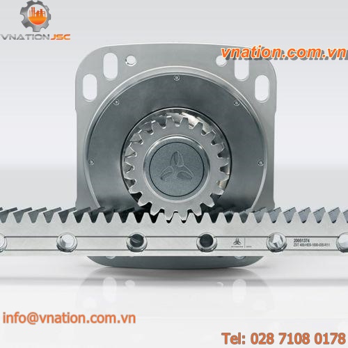straight-toothed rack and pinion / linear / shaft