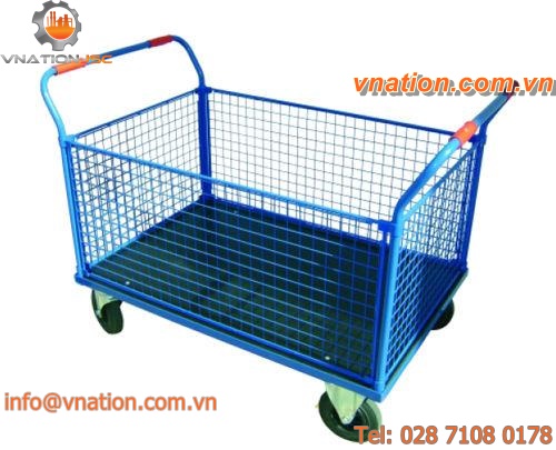 transport cart / storage / wire mesh platform / multipurpose
