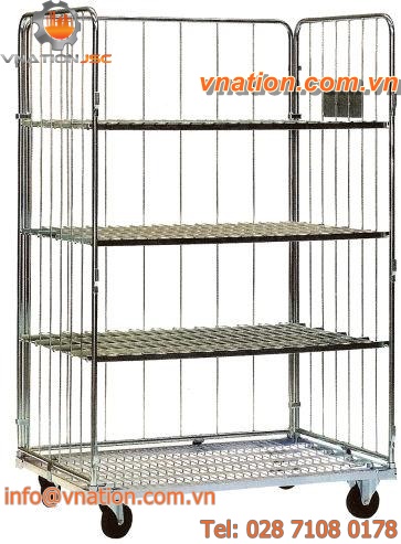 shelf cart / multipurpose / steel