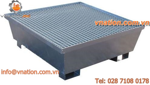 4-drum containment bund / multi-use / metal / rigid
