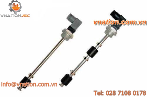 magnetic float level switch / for liquids / vertical / brass
