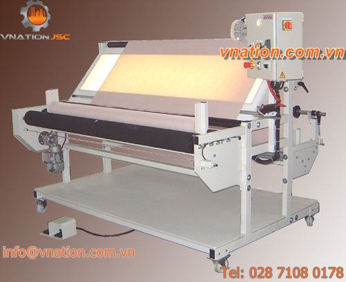 fabric inspection machine with platform