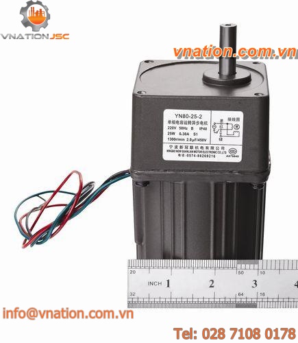 asynchronous gear-motor / single-phase / AC / parallel-shaft
