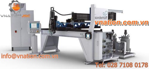 silicone resin-based mixer-dispenser / high-precision / two-component / multi-component
