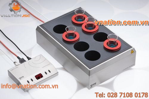 agitating heating block / ultra-flat / digital / externally-controlled