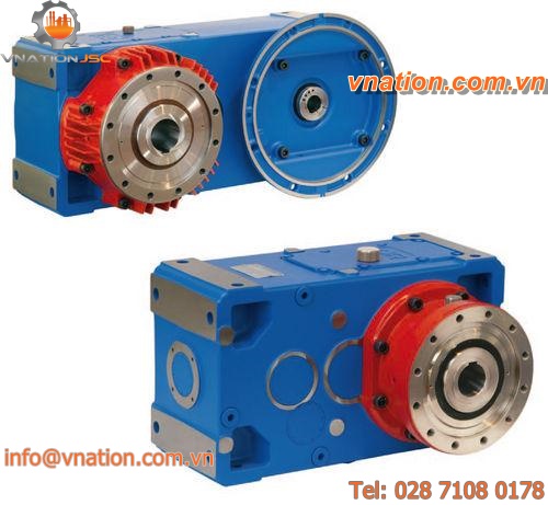 bevel gear reducer / helical / universal / hollow-shaft