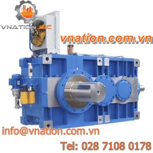 bevel gear reducer / helical / hollow-shaft / solid-shaft