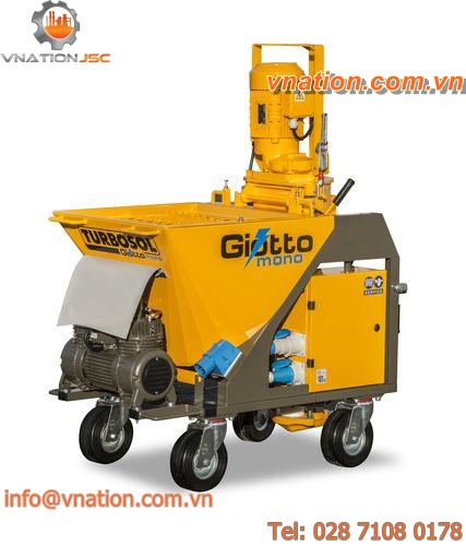 plastering machine for mortars, plasters