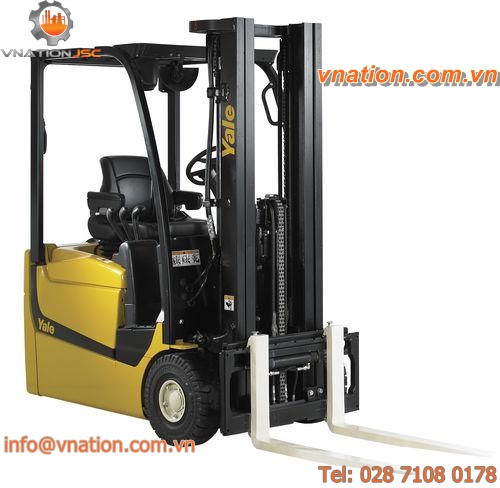 electric forklift / ride-on / compact / counterbalanced