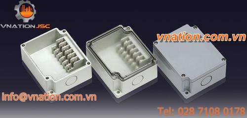 plastic terminal box / IP66 / with knockouts