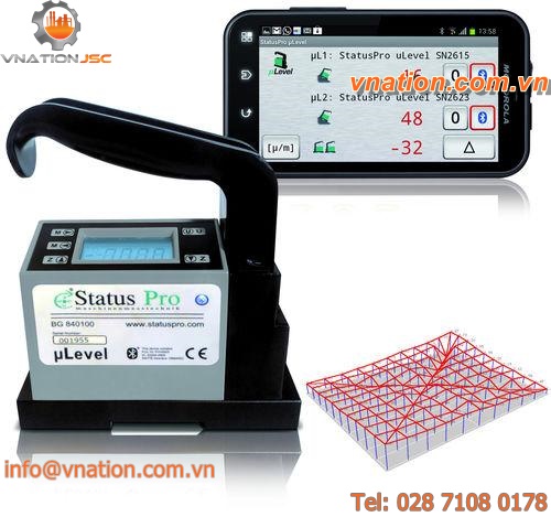 2-axis inclinometer / digital / portable
