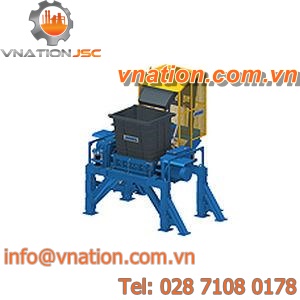 double-shaft shredder / for metal / for bulky waste / for tires