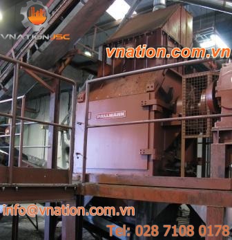 single-shaft shredder / for paper / rubber