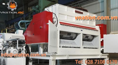 single-shaft shredder / for waste / for household waste