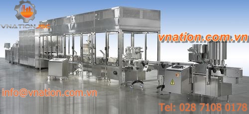 vial packaging line / aseptic / for the pharmaceutical industry