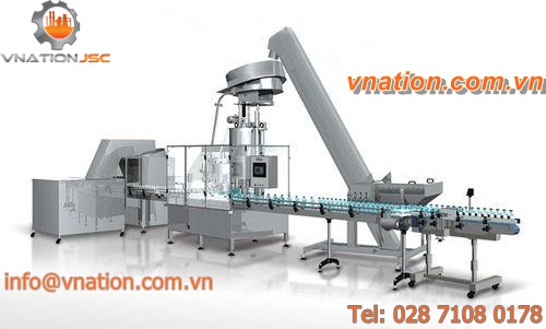food packaging line / for cosmetic products / beverage / automatic