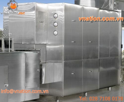process sterilizer / hot air / tunnel / for pharmaceutical industry