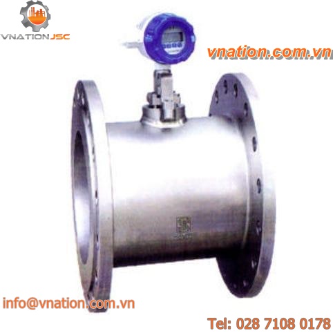 vortex flow meter / for gas / for liquids / compact