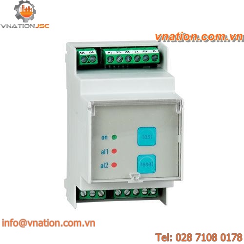 gas leak sensor gas detection control unit / for DIN rail mounting / multi-channel