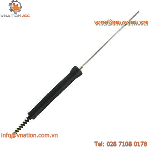 thermocouple temperature probe / with thermocouple output / for liquids