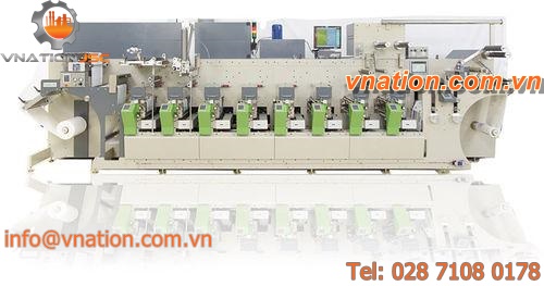 flexographic printing machine / one-color / for labels / for paper