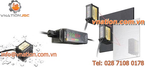 linear displacement sensor / non-contact / CMOS laser / digital