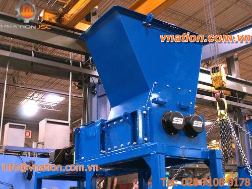 double-shaft shredder / for electronics waste / plastics