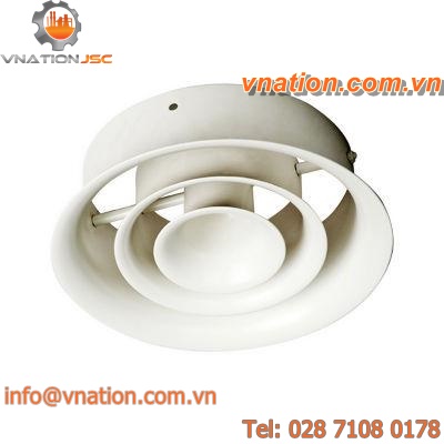 circular air diffuser / wall-mount / induction