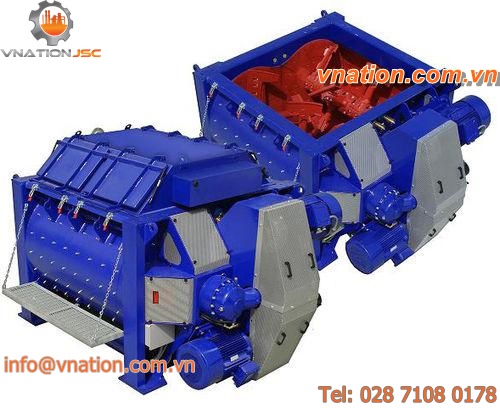 screw mixer / batch / for cement / twin-shaft