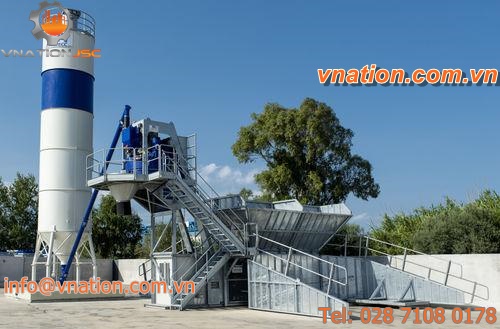 mobile concrete mixing plant