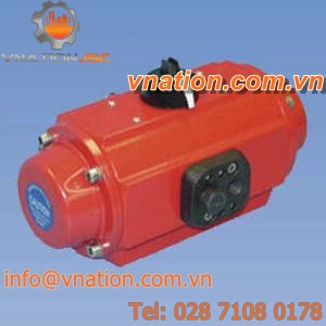 linear actuator / pneumatic / rack-and-pinion / double-piston