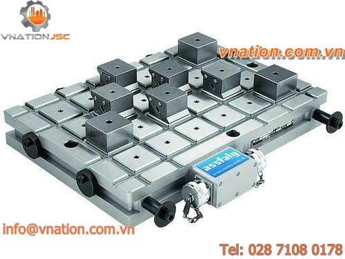 electro-permanent magnetic chuck / rectangular / for milling
